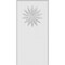 Ekena Millwork Standard Foster Flower Plinth Block With Rounded Edge, 5"W x 10"H x 3/4"P PBP050X100X075FOS11 - alternate 4